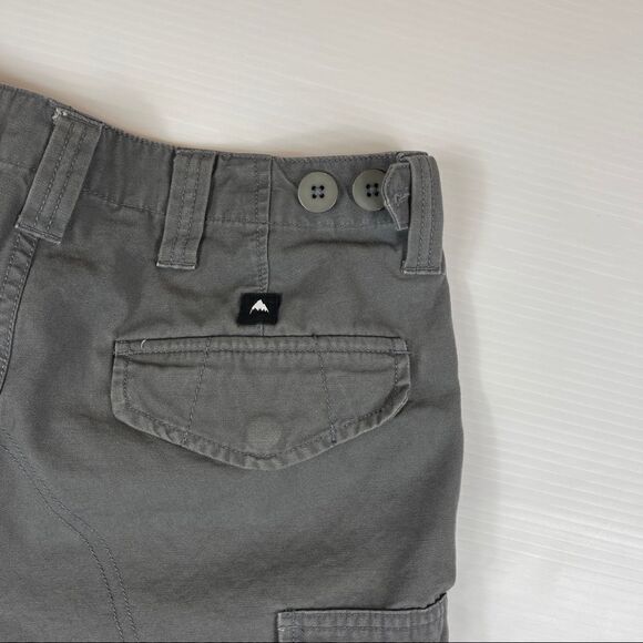 Burton Cargo Shorts Gray Hiking Outdoor Flat Front Men's Size 28 Cotton - Picture 6 of 10